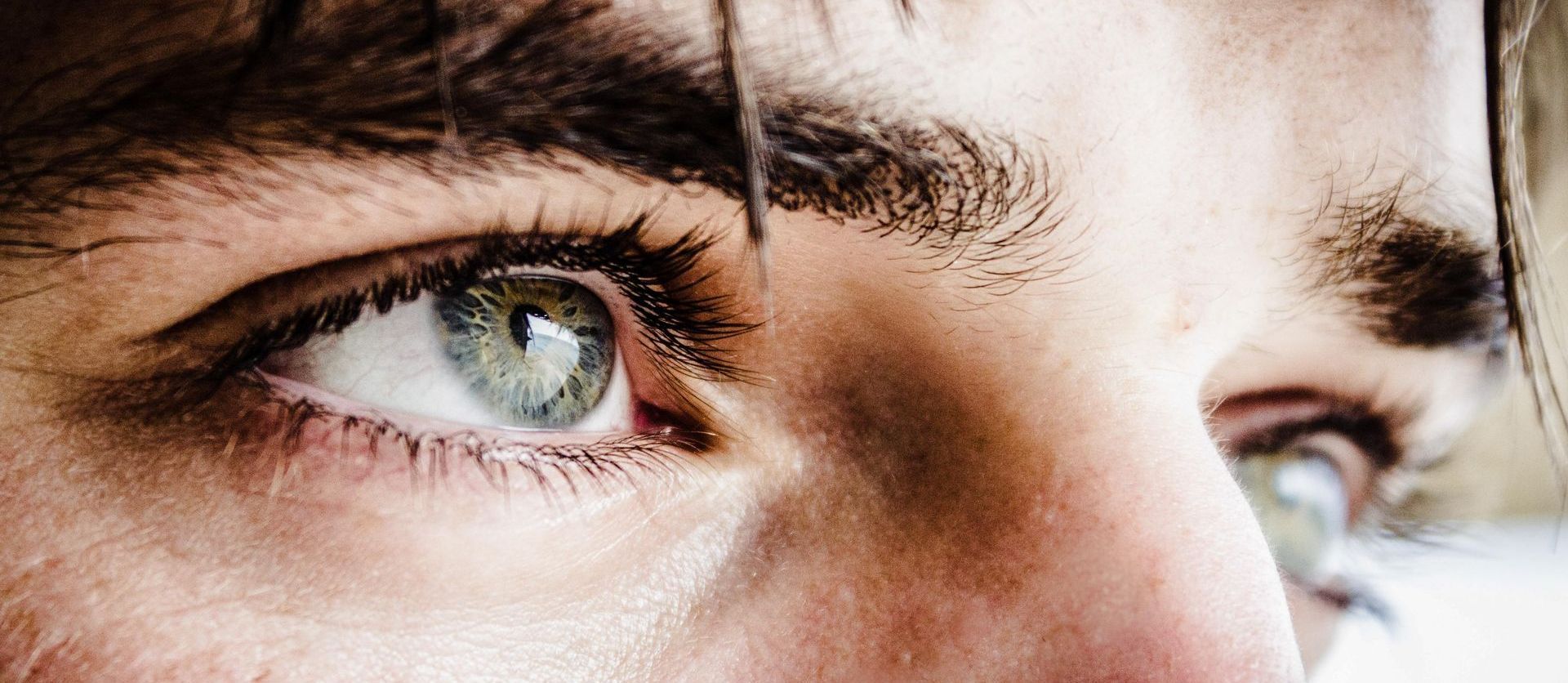 man's eyes