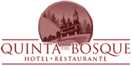 The logo for quinta del bosque hotel and restaurant