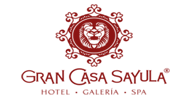 The logo for gran casa sayula hotel galeria spa