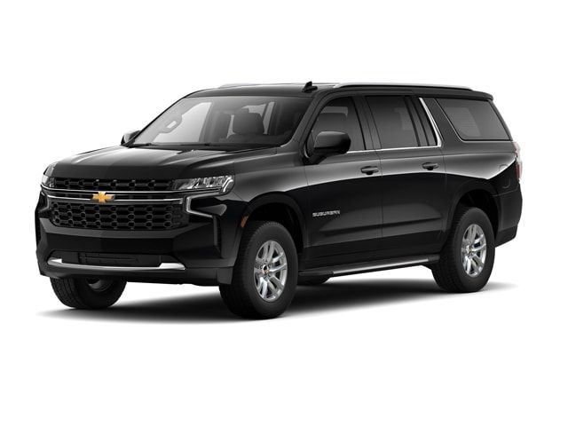 A black Chevrolet suburban suv is shown on a white background. Eastern Shore Transportation LLC. 145 West Ostend St. Baltimore, Maryland 21230 1-800-689-6849