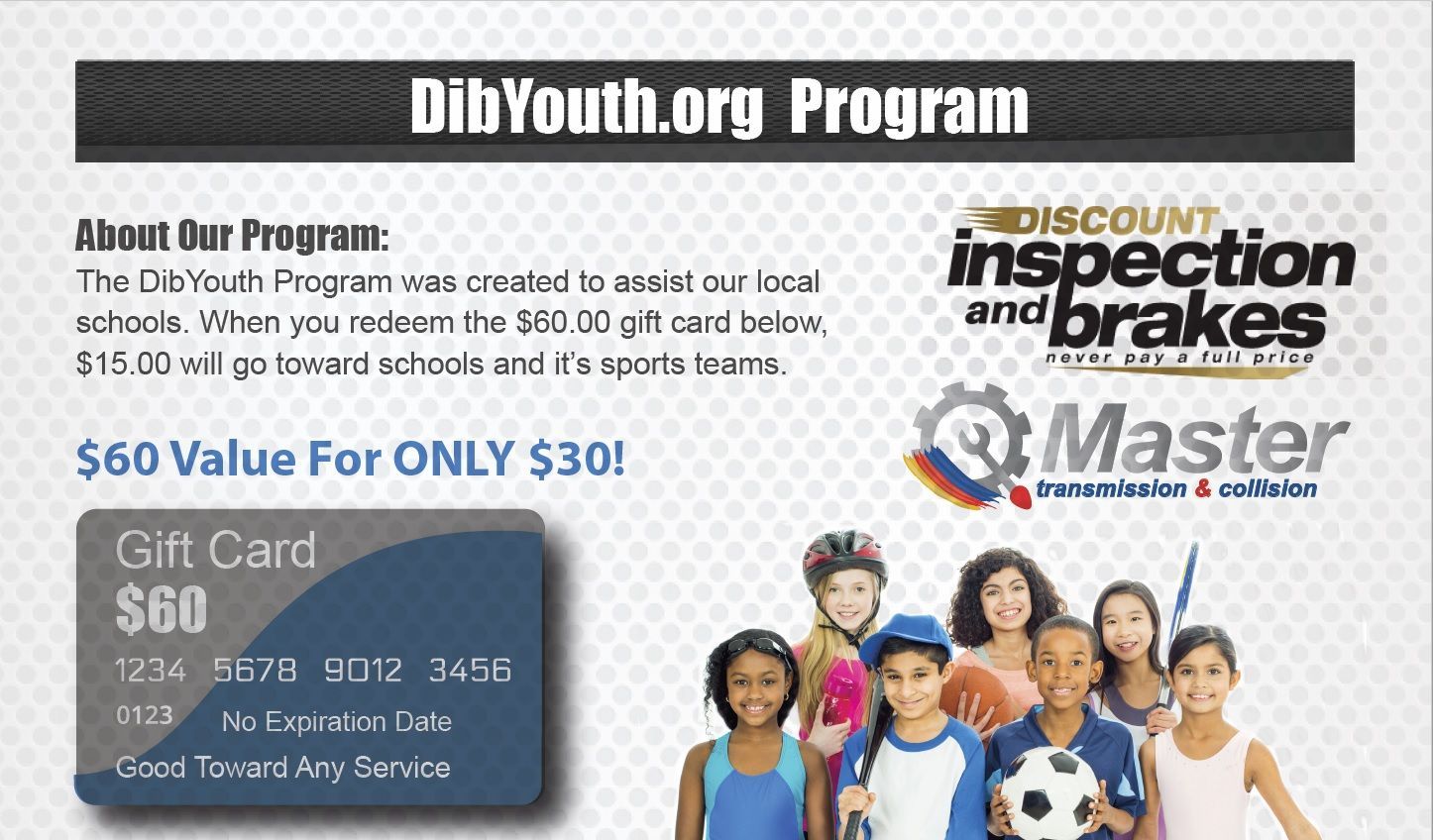 DIB Youth Program | Discount Inspection and Brakes