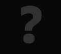Dark gray question mark on a black background.