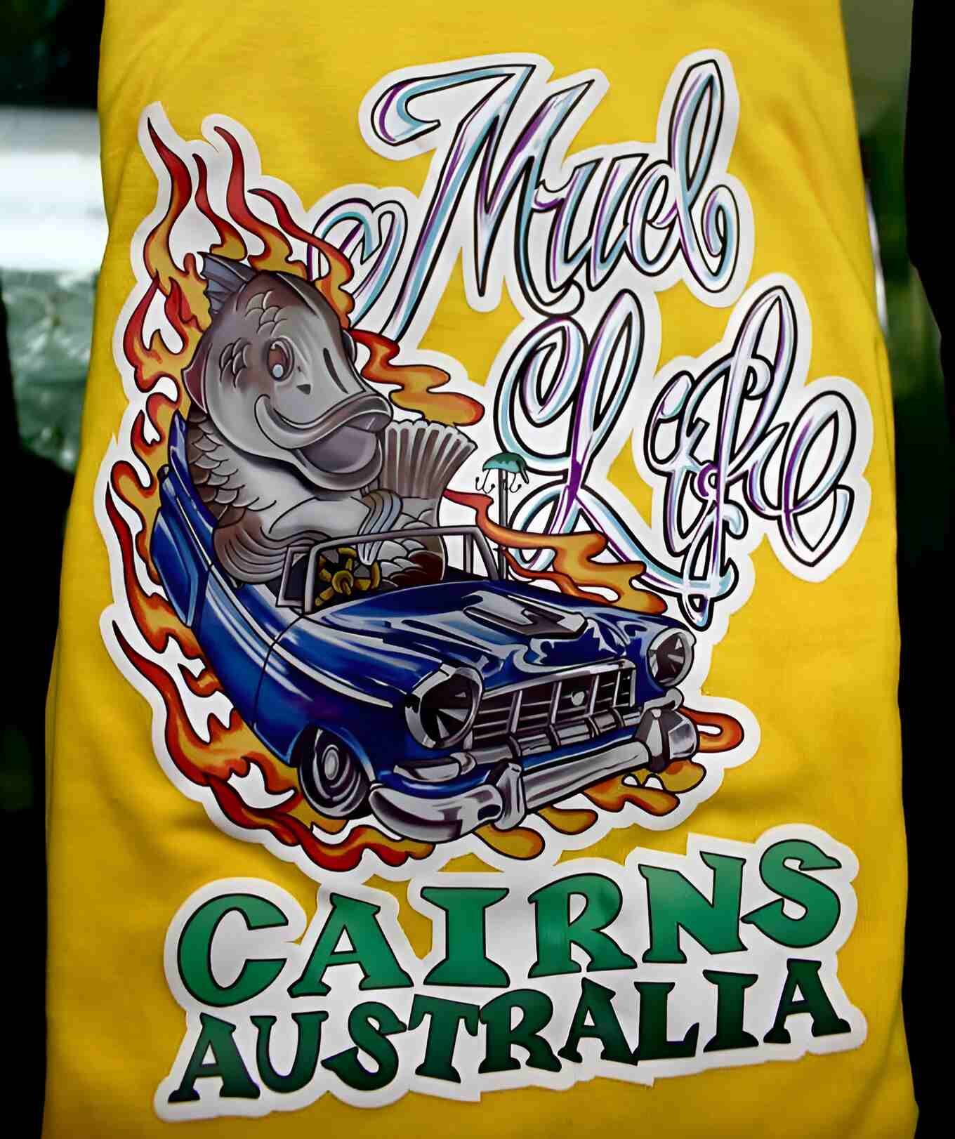 A Yellow Shirt That Says Cairns Australia On It — Cairns Custom T-Shirts In Cairns City, QLD