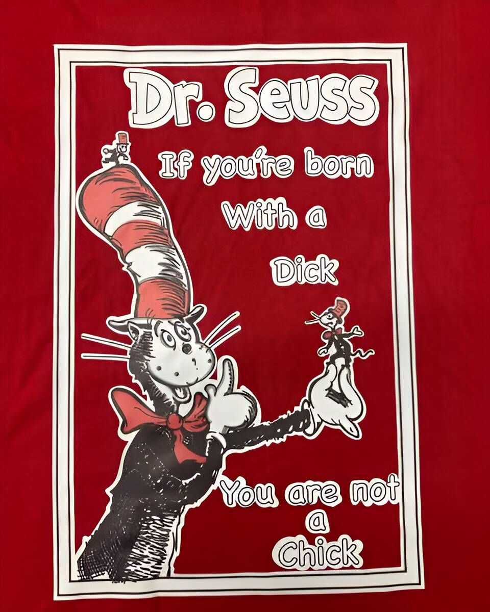 A Red Printed Shirt With Dr Seuss - Cairns Custom T-Shirts In Cairns City, QLD