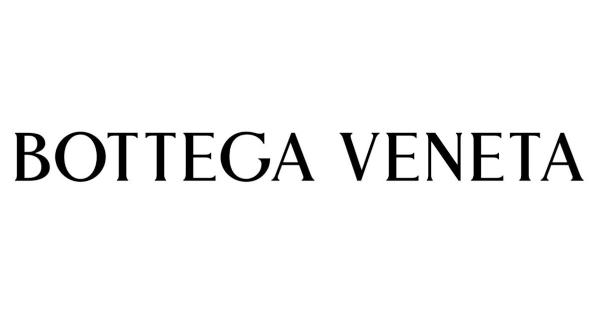 Bottega Veneta logo in black text on a white background.