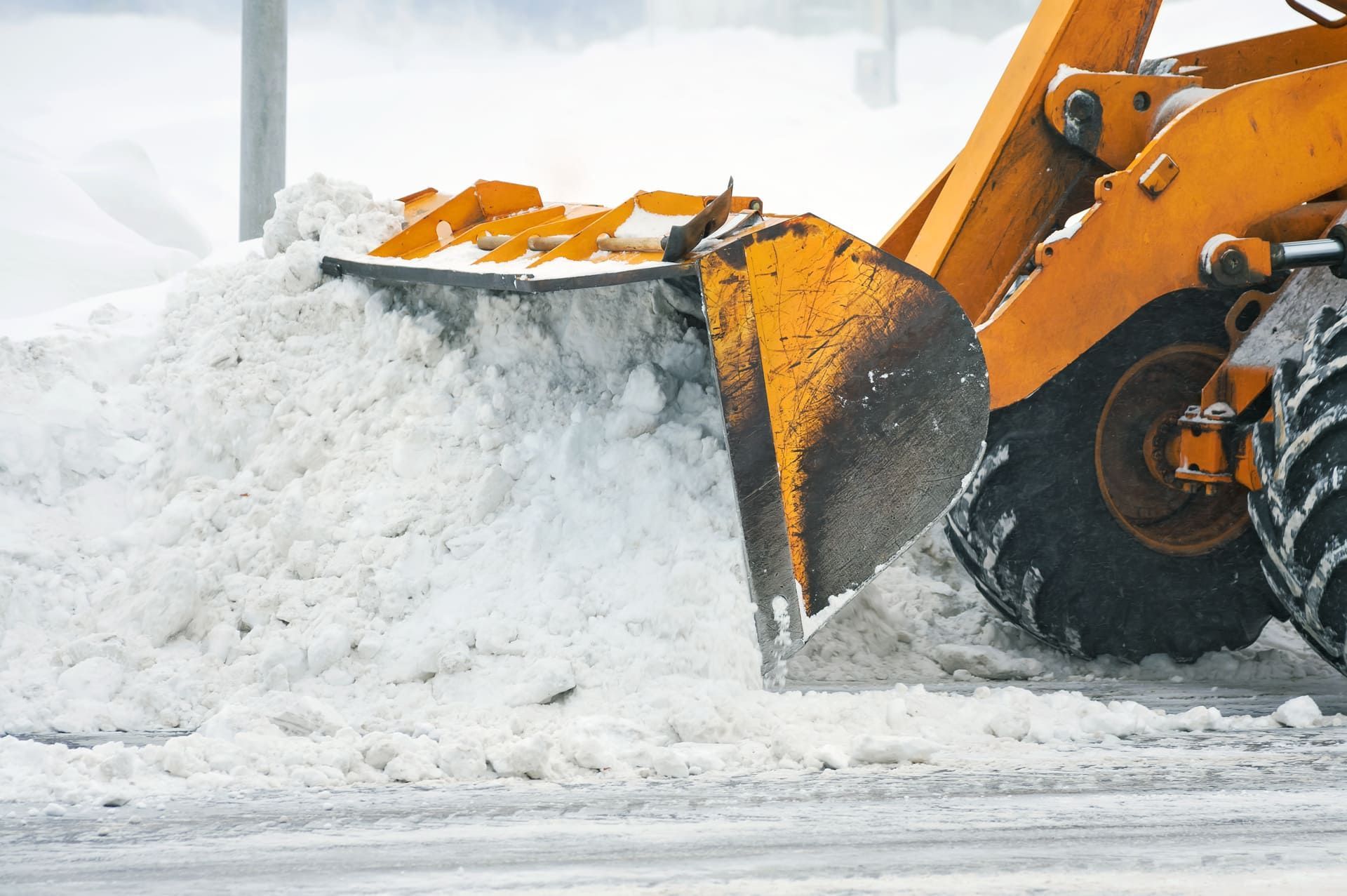 Clearing snow after a storm