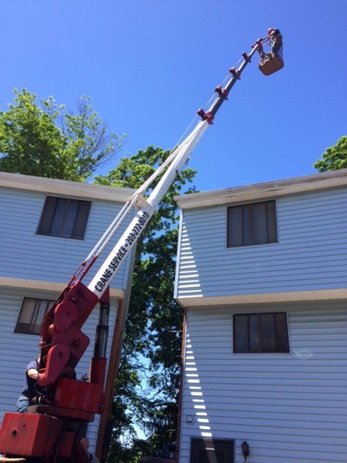 Crane access to tight spaces