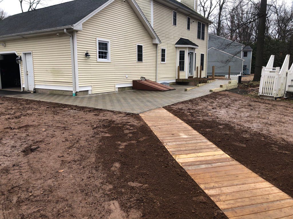 patio and walkway