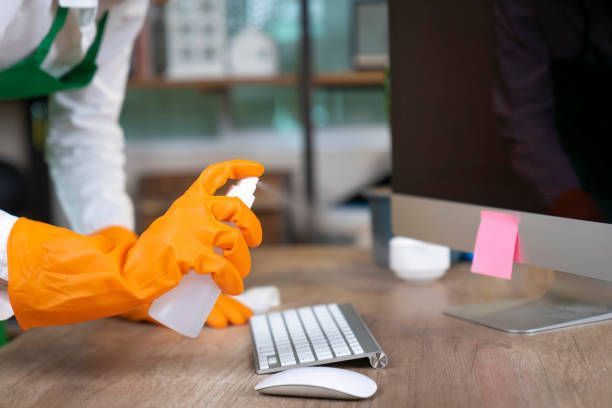 Woman Cleaning Home Office - Holmen, WI - Green Glo Clean