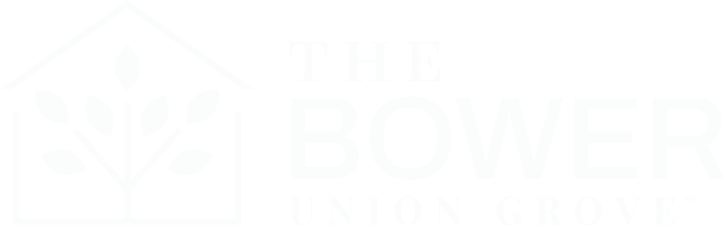 The Bower Union Grove logo - White