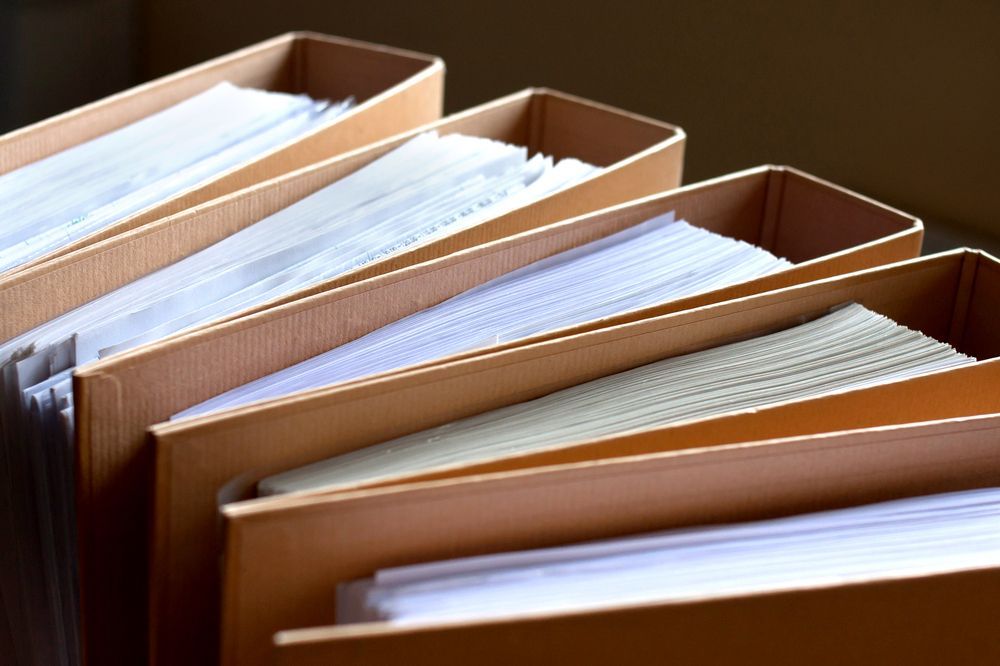 Three Binders Filled With Papers — Darwin BAS n Books In Katherine, NT