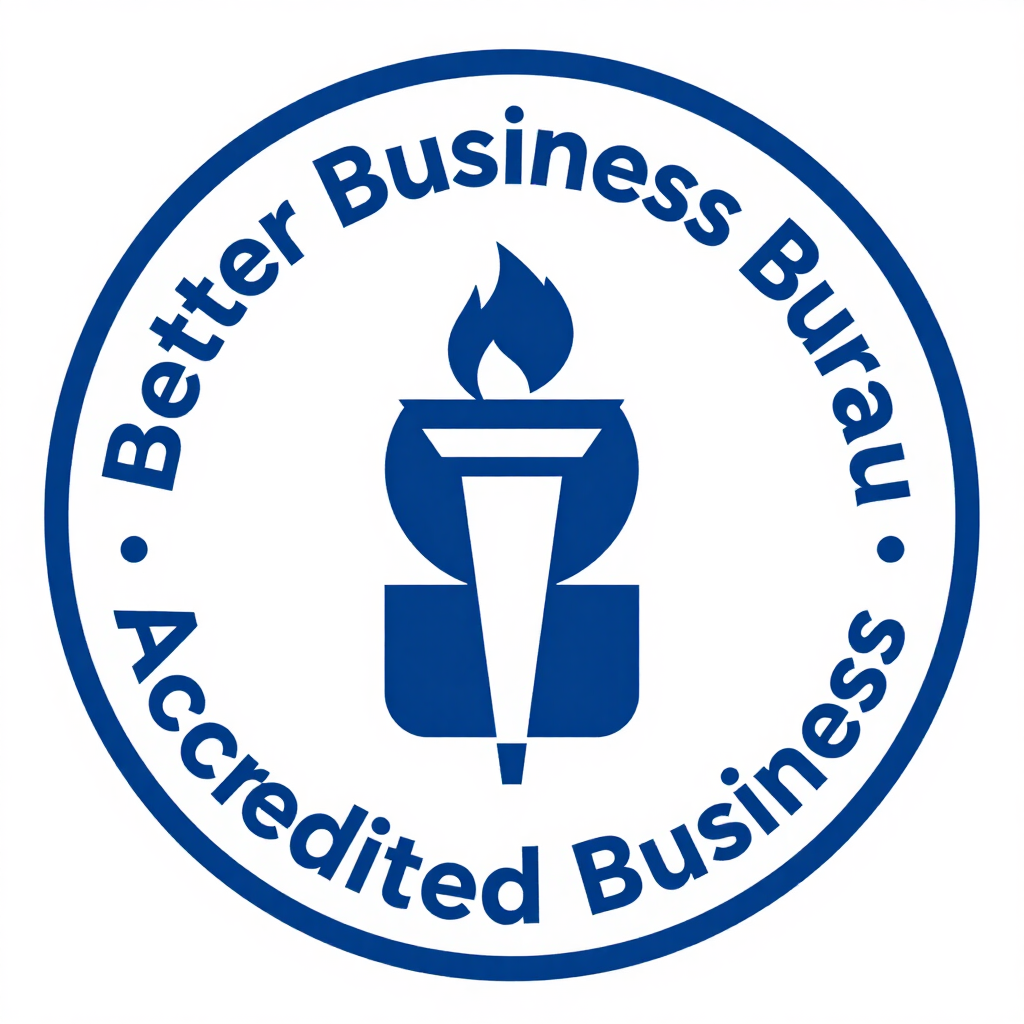 Trinity Asphalt Paving BBB Accredited Business seal.