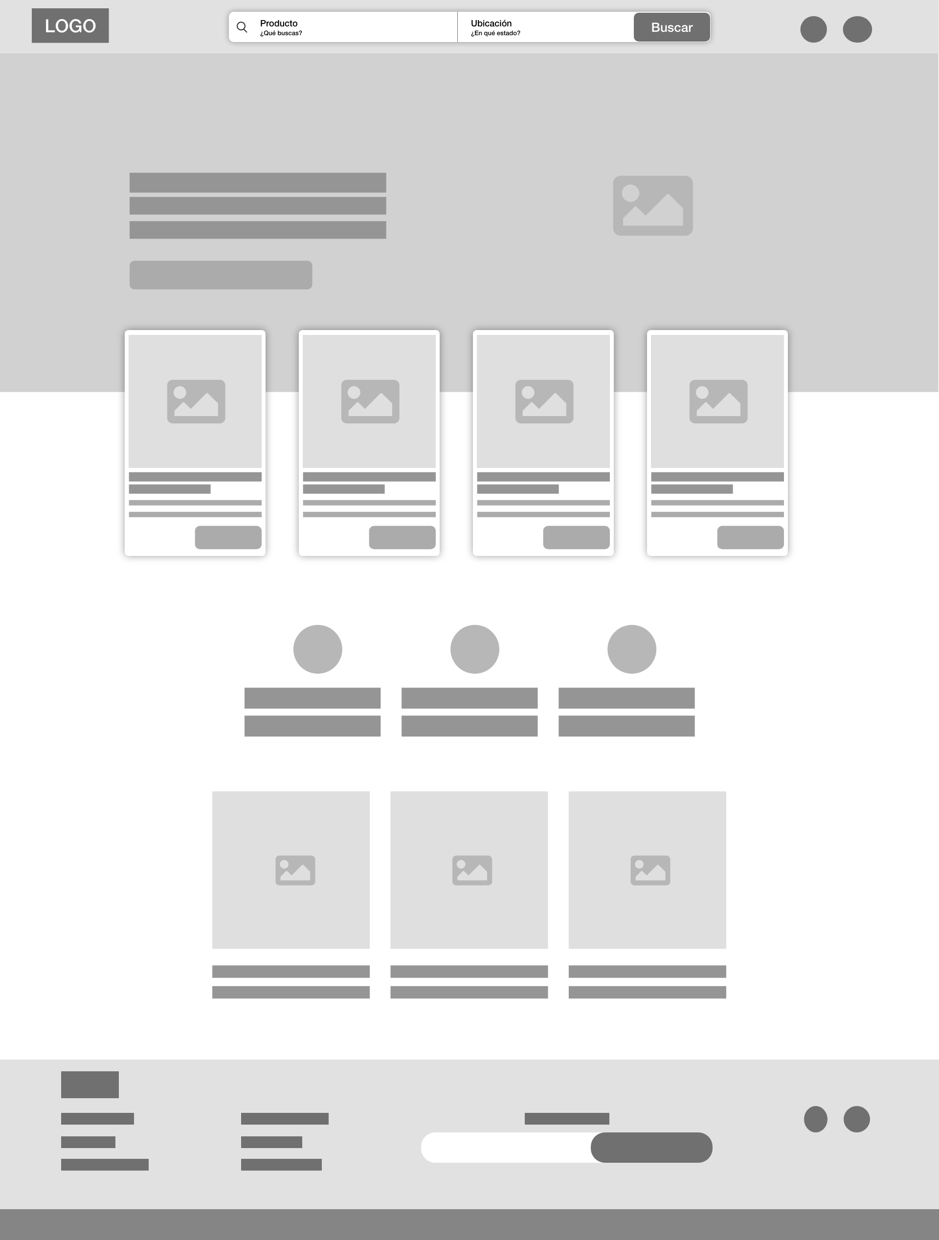 Un dibujo en blanco y negro de un sitio web con una barra de búsqueda.