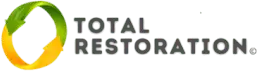 Total Restoration logo with green and yellow circular icon and gray text
