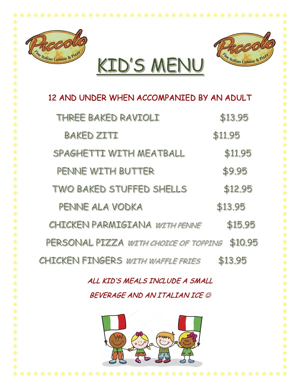 Lunch Piccolo Ristorante Bellmore, NY