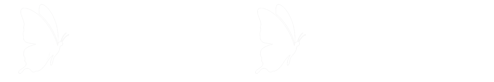 Logo of Rogers-Weldon Funeral Home with a butterfly silhouette.