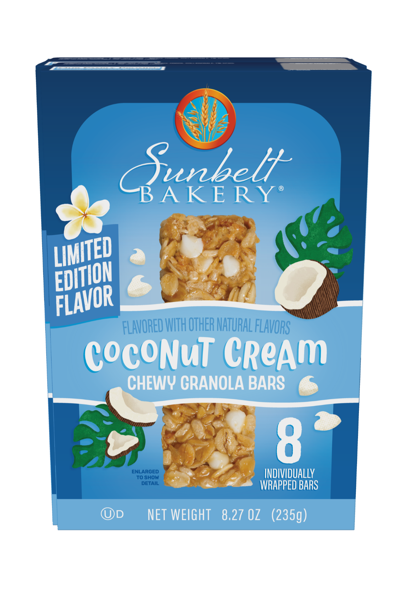 carton of coconut cream chewy granola bars