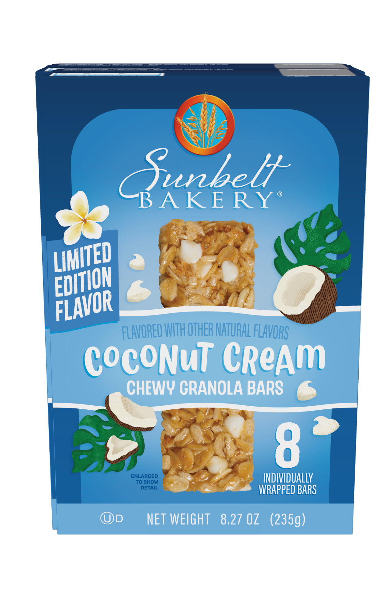 carton of coconut cream chewy granola bars