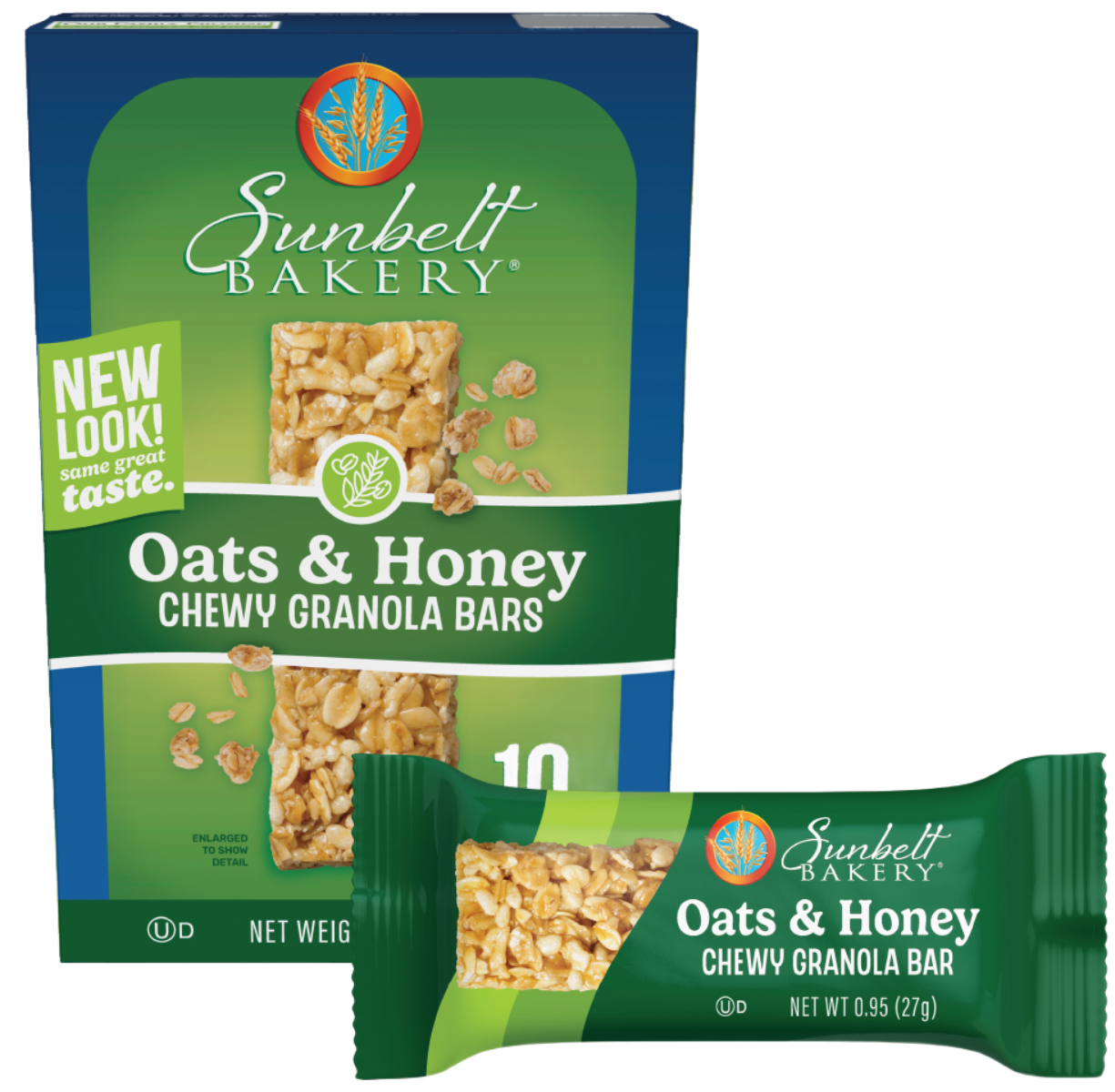 carton of oats and honey chewy granola bars with wrap