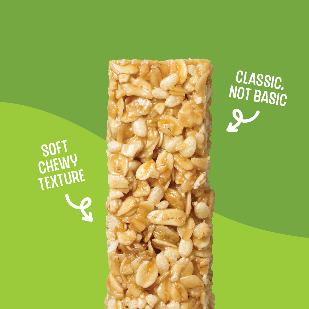 close up of oats and honey chewy granola bars