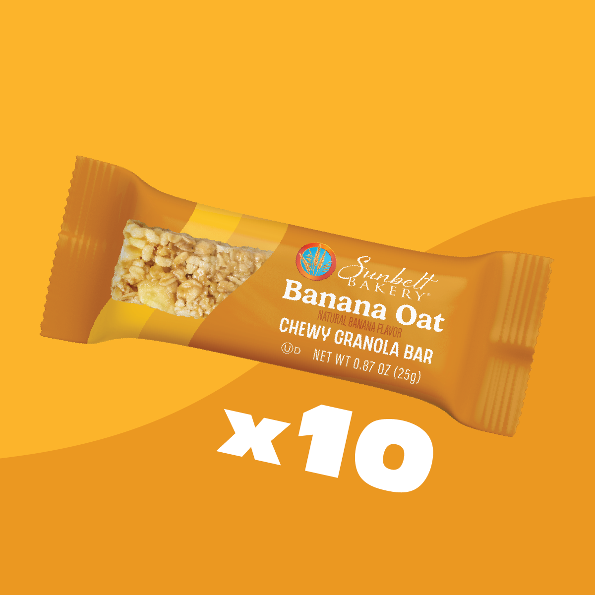 wrap of banana oat chewy granola bar
