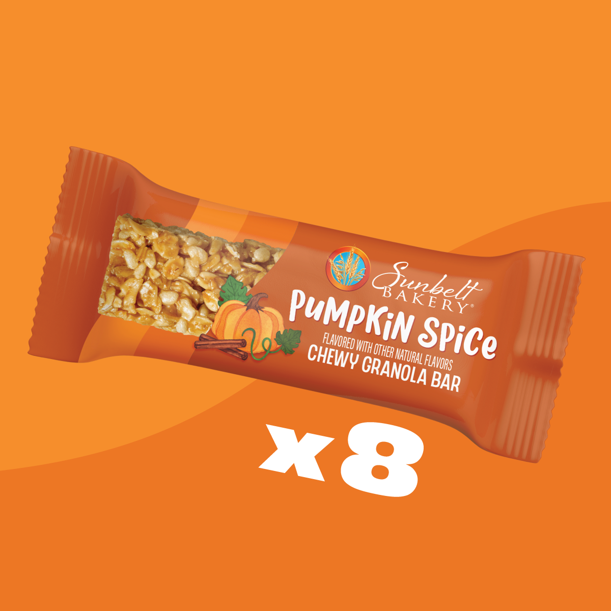 wrap of pumpkin spice chewy granola bar
