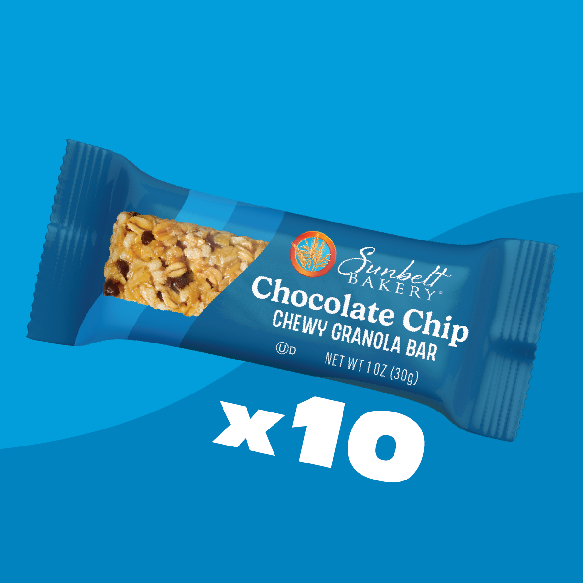 wrap of chocolate chip chewy granola bars
