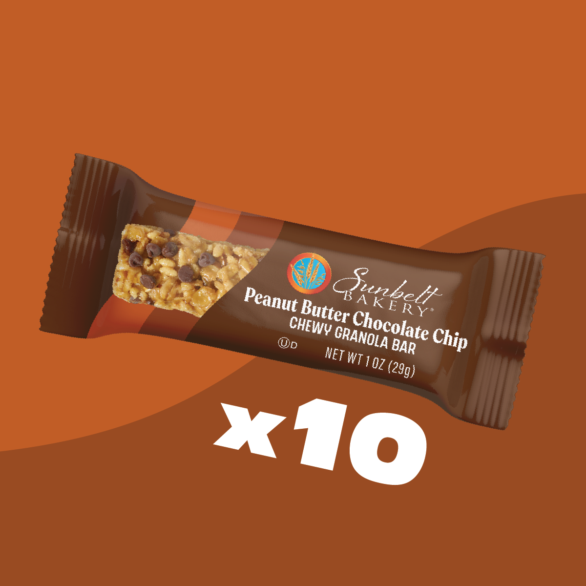 wrap of peanut butter chocolate chip chewy granola bar