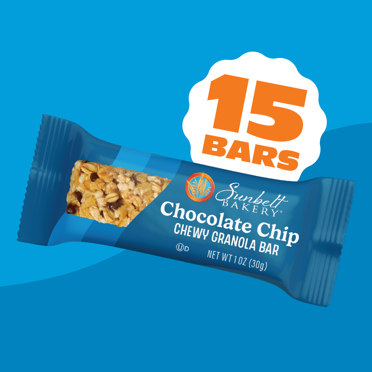 wrap of chocolate chip chewy granola bars