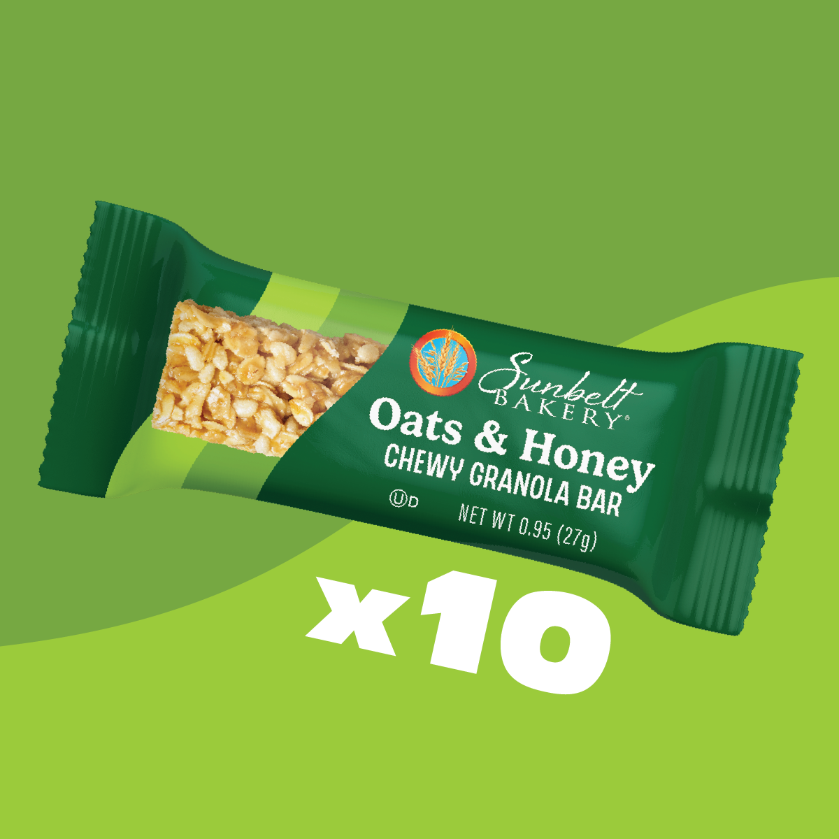 wrap of oats and honey chewy granola bars