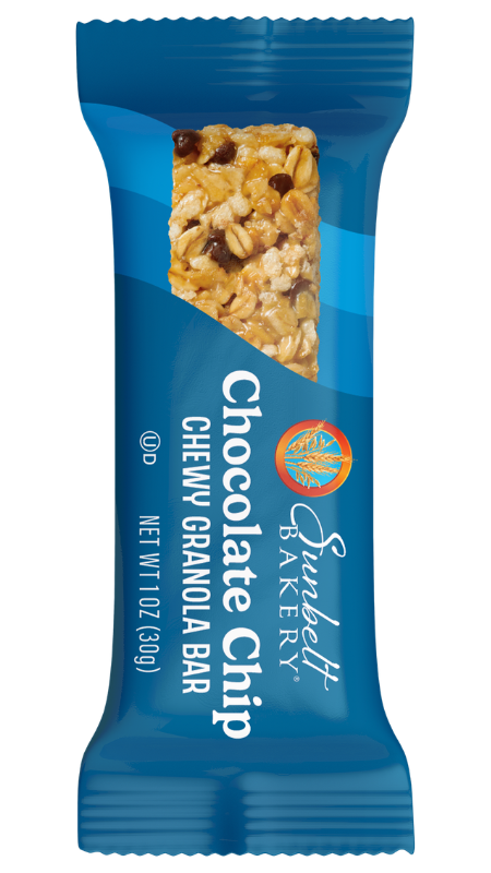 wrap of single serve  chocolate chip chewy granola bars