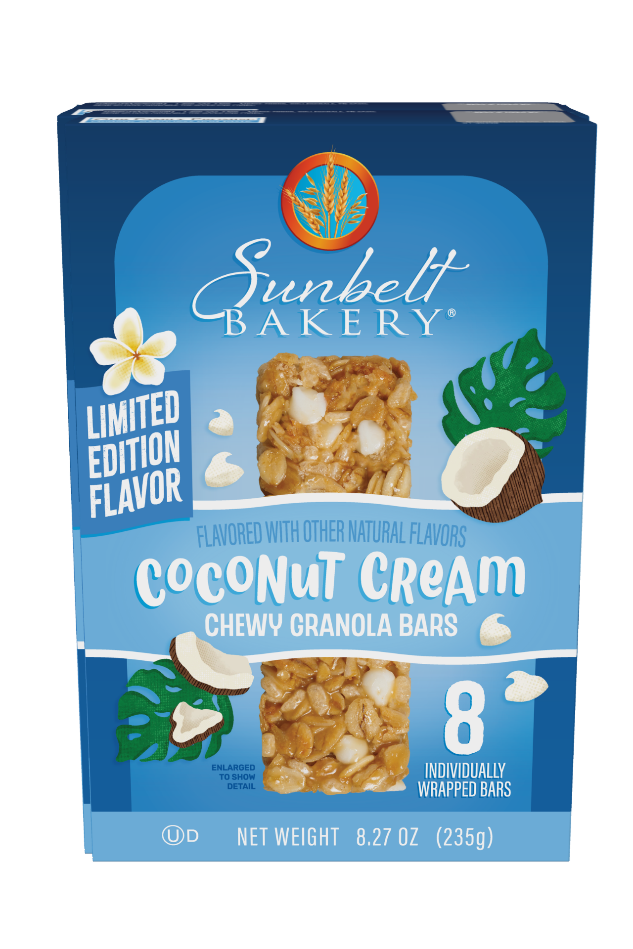 carton of coconut cream chewy granola bars