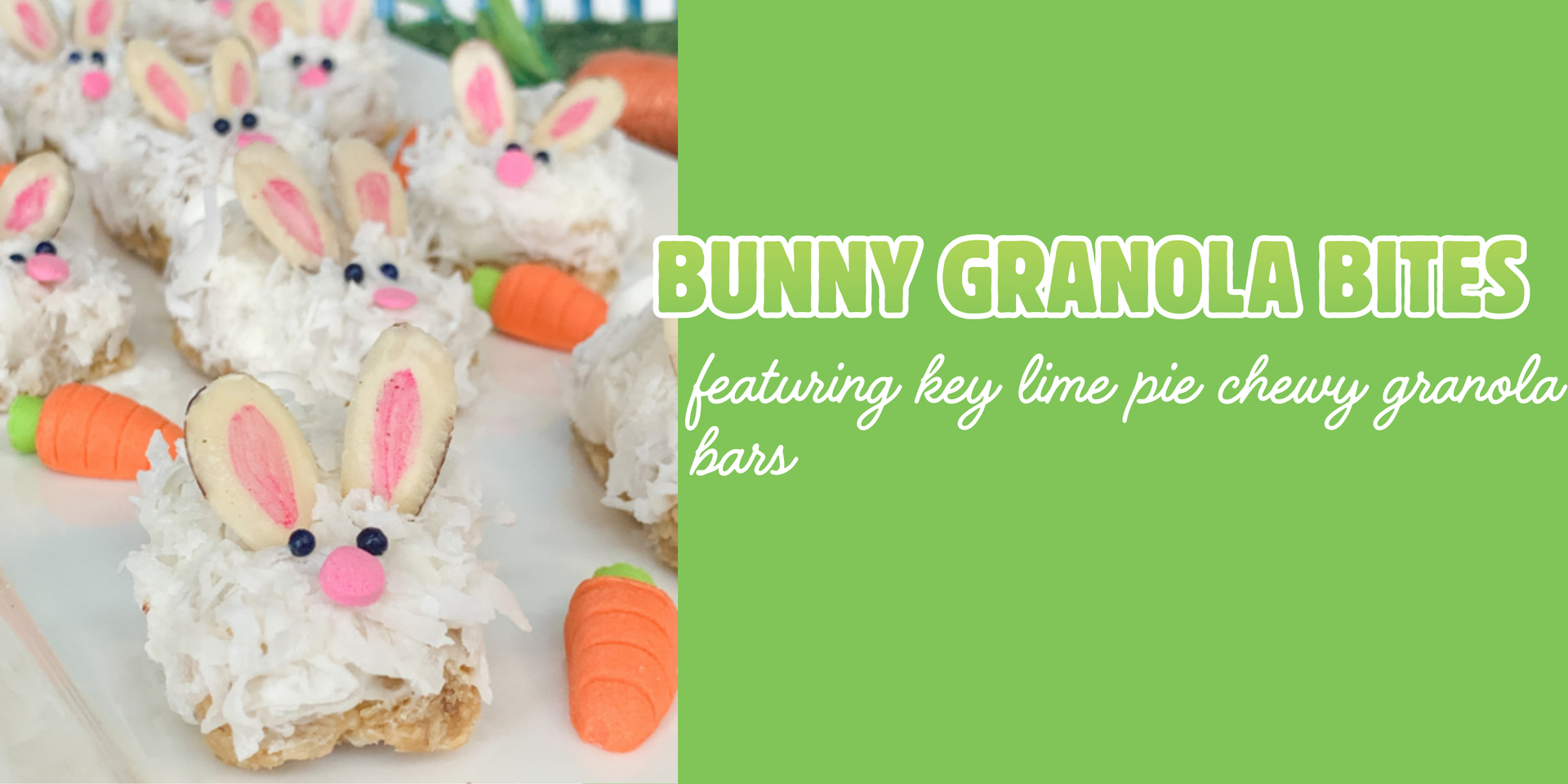 header image of bunny granola bites recipe