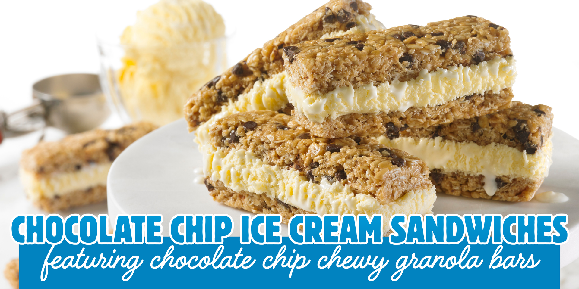 header image of chocolate chip ice cream sandwiches recipe