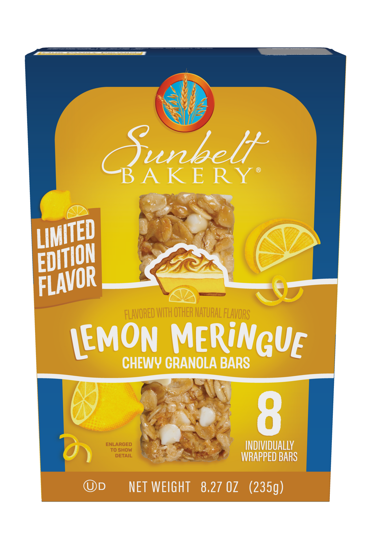 carton of lemon meringue chewy granola bars