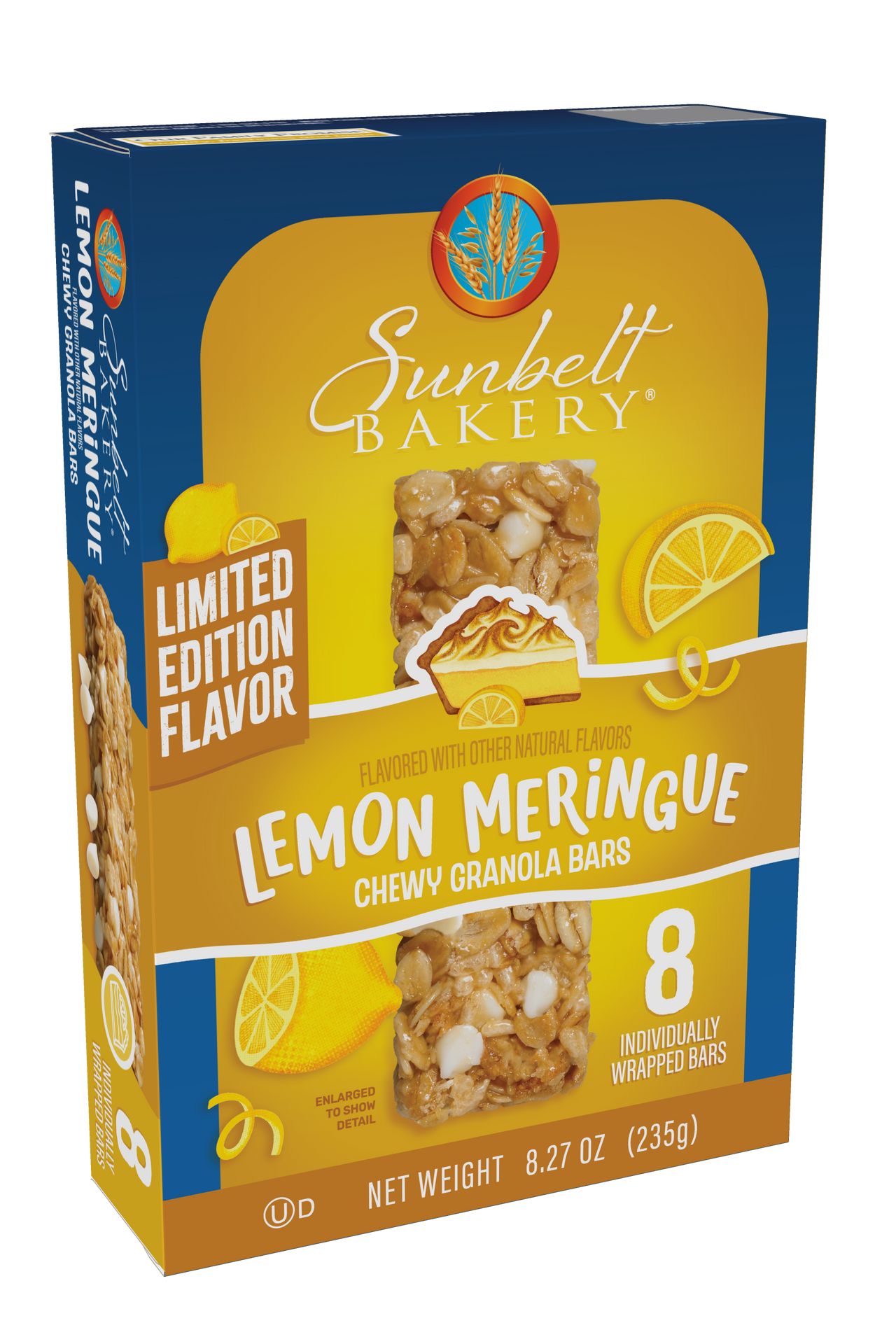 carton of lemon meringue chewy granola bars