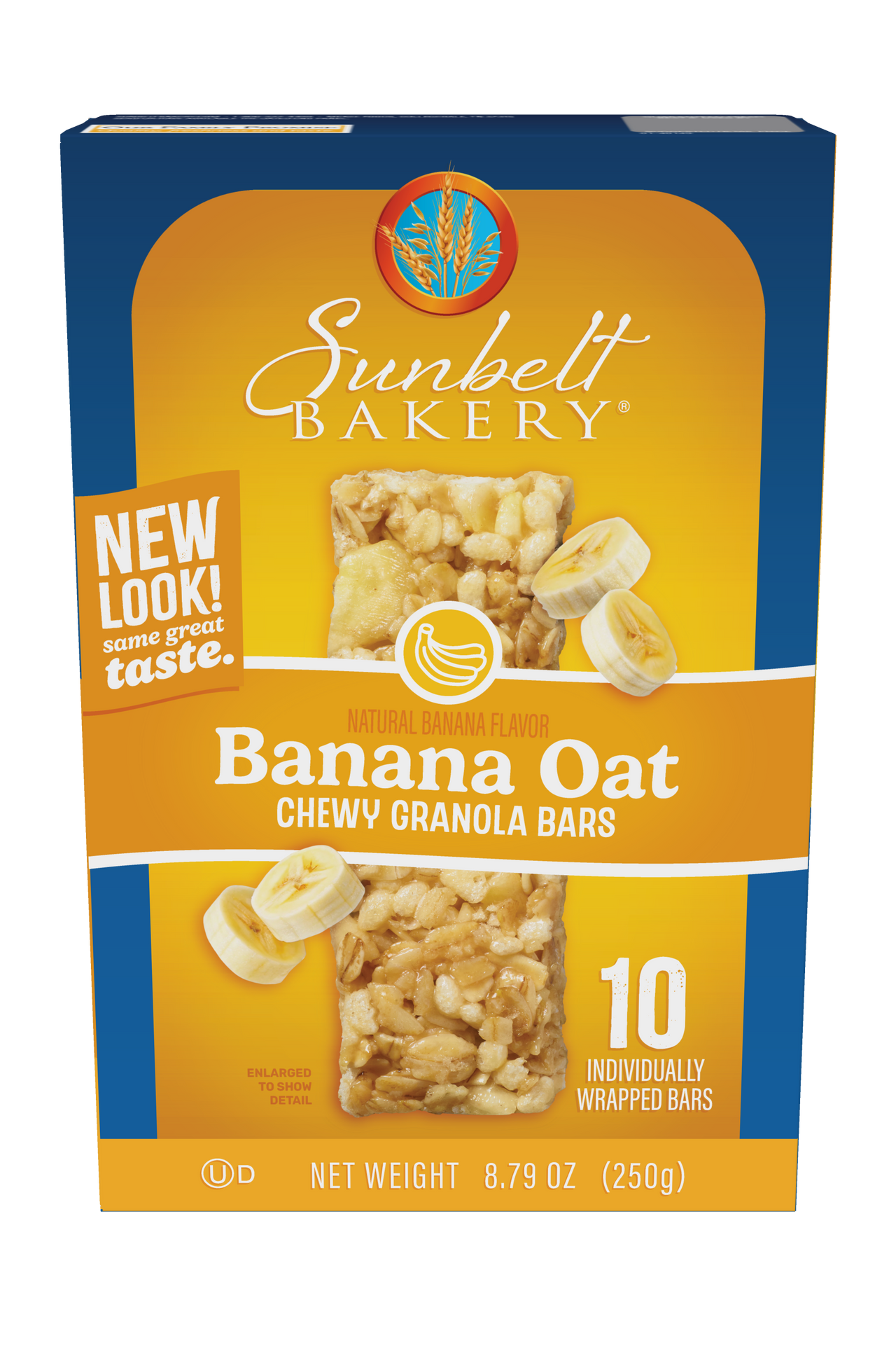carton of banana oat chewy granola bars