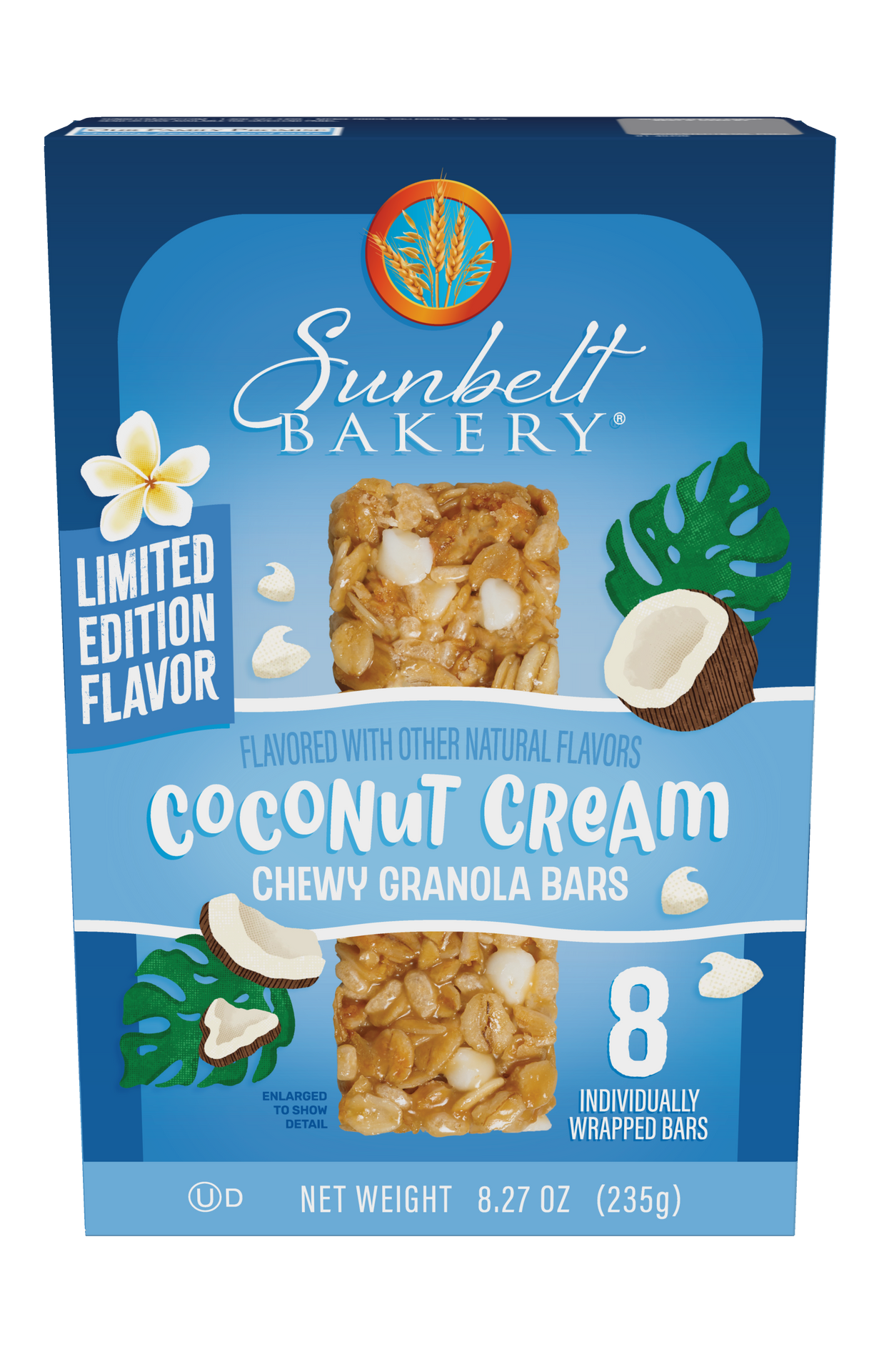 carton of coconut cream chewy granola bars