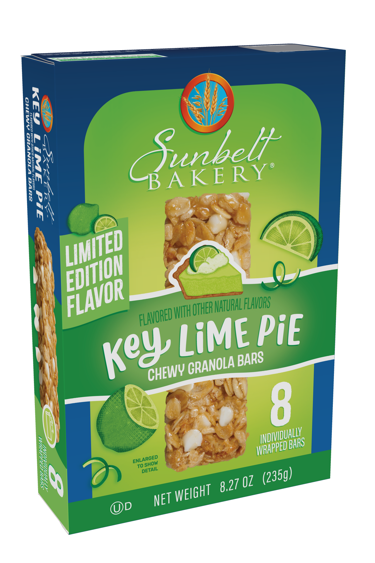 carton of key lime pie chewy granola bars