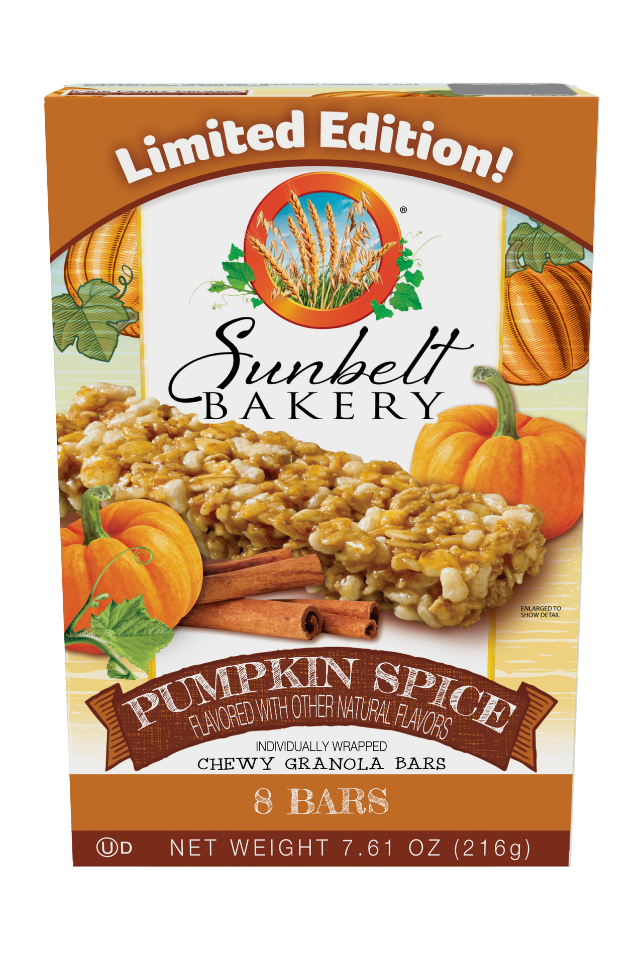 carton of pumpkin spice chewy granola bars