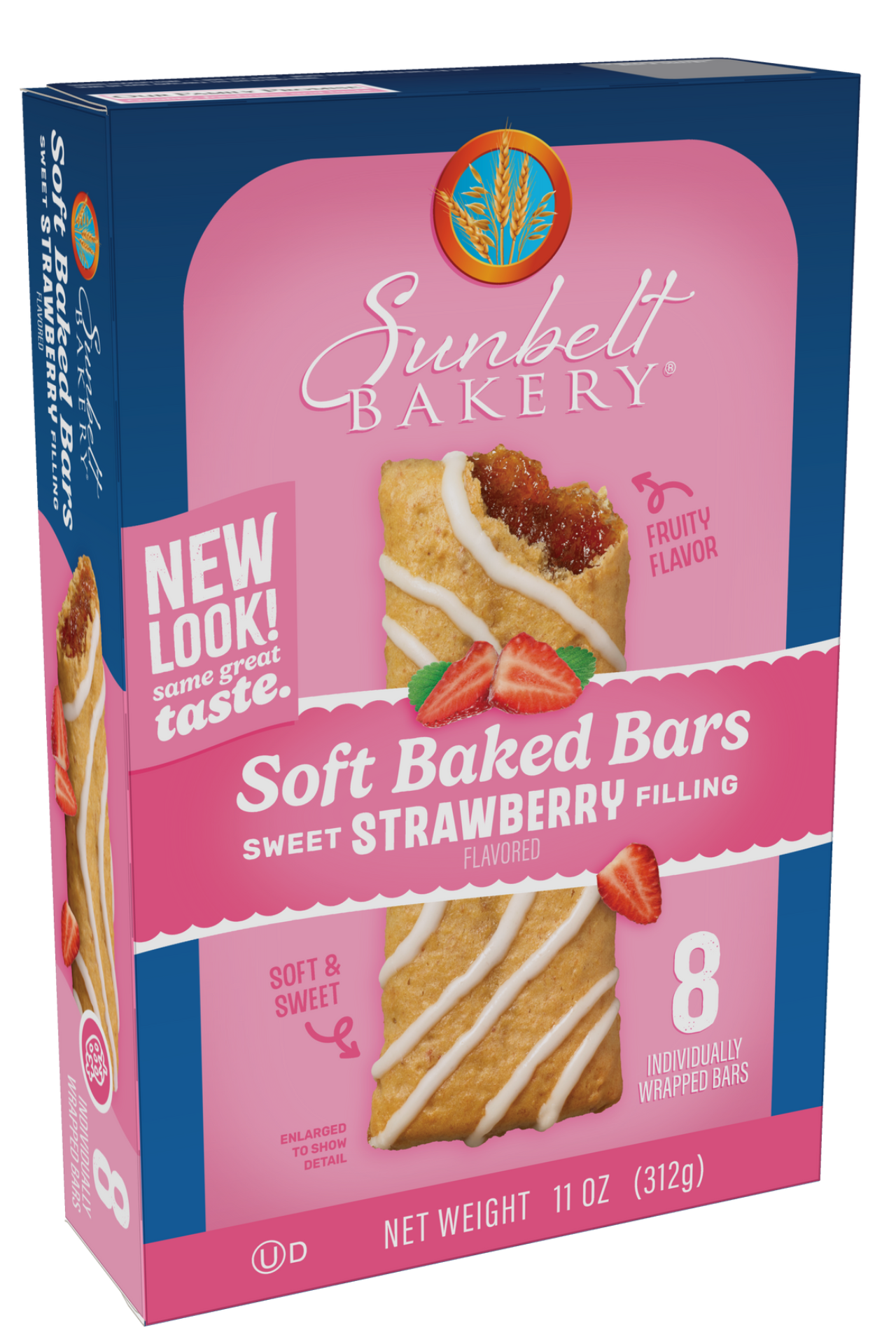 carton of strawberry soft baked bars