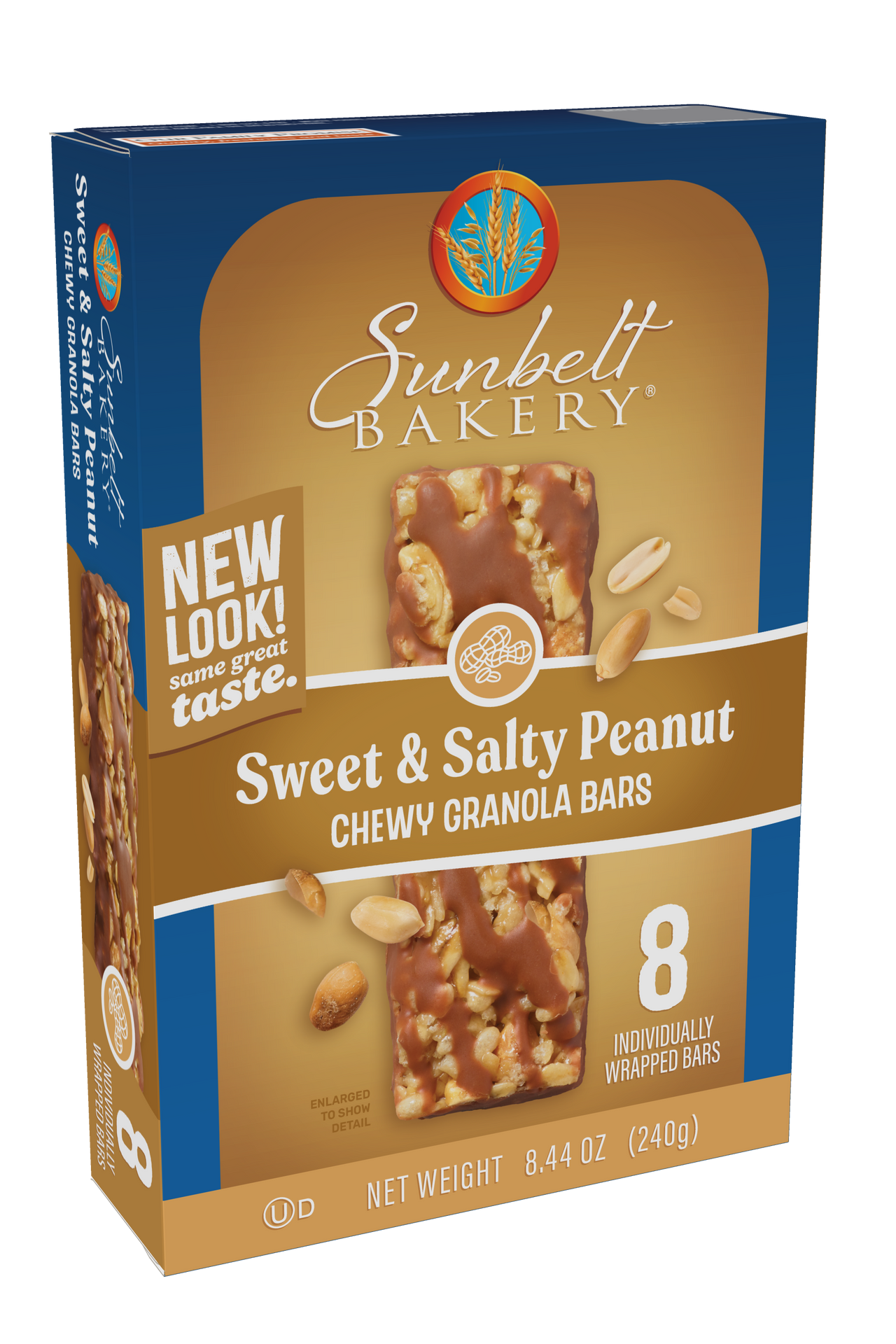 carton of sweet and salty peanut chewy granola bars