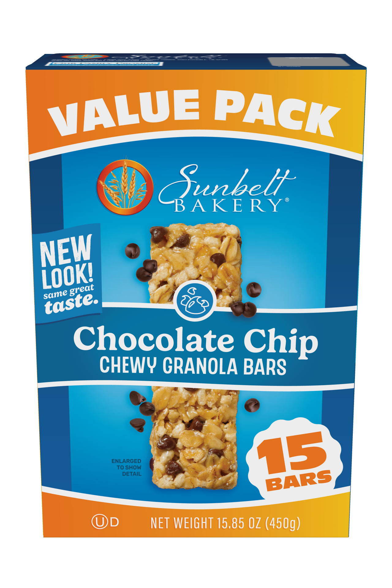 carton of value pack chocolate chip chewy granola bar