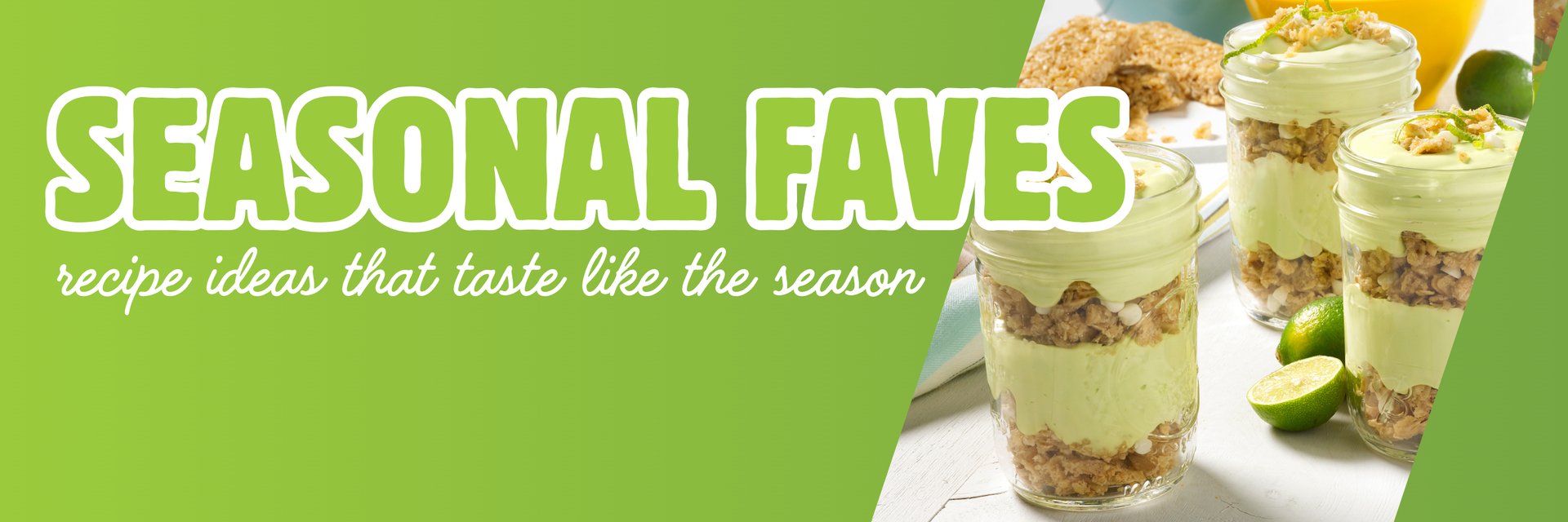 header image of seasonal favorite recipe ideas