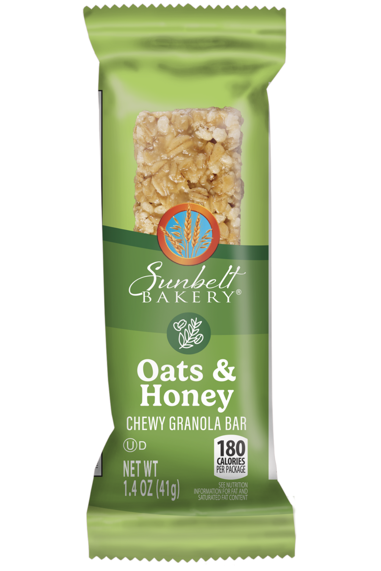 single serve wrap of oats and honey chewy granola bar