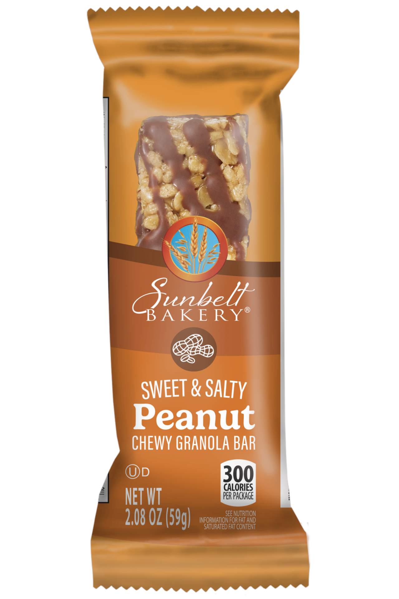 wrap of single serve sweet and salty peanut chewy granola bars