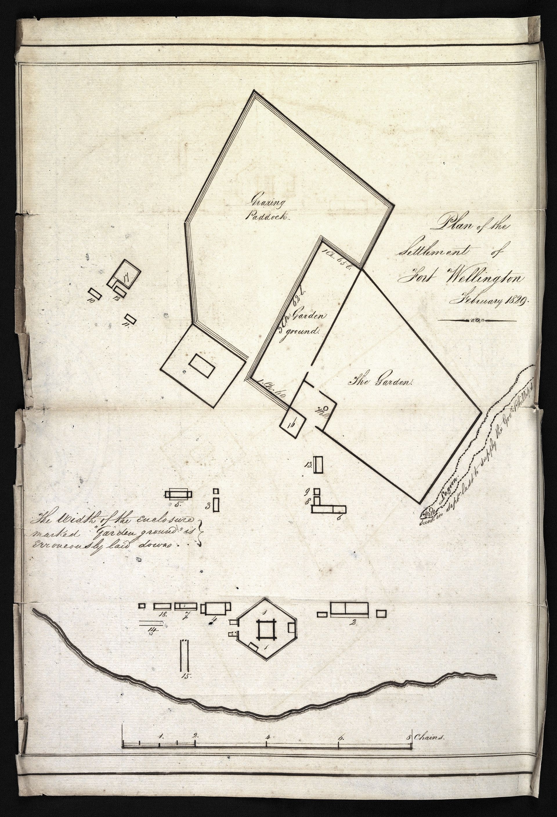 A black and white drawing of a house on a piece of paper