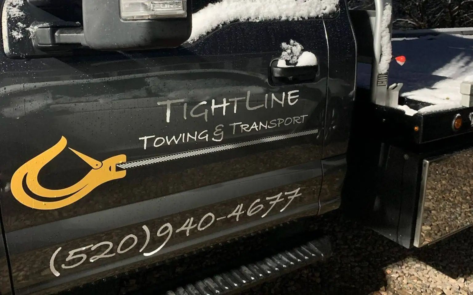 Black truck with 