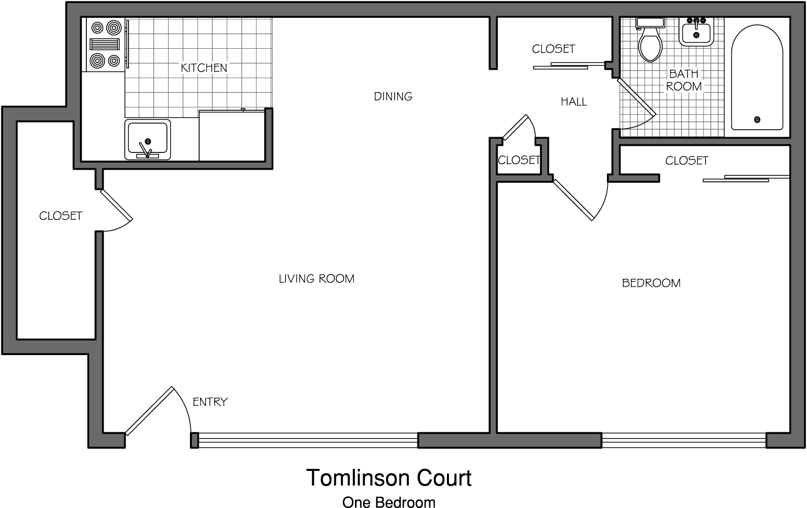 one bed