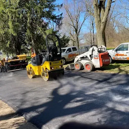Allied Asphalt installing new driveway in Northwest Indiana